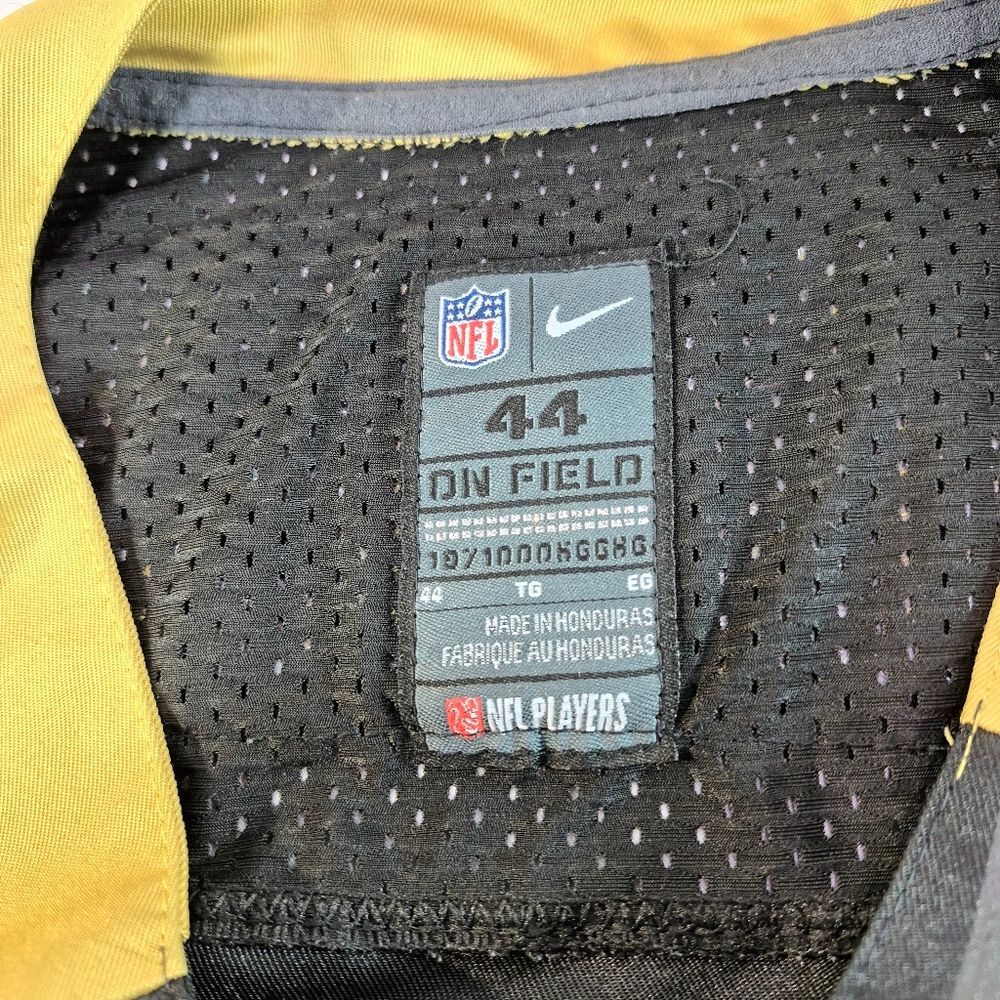 New Orleans Saints Nike Drew Brees #9 NFL Game Football Jersey Black Gold 44 XL - Picture 2 of 9